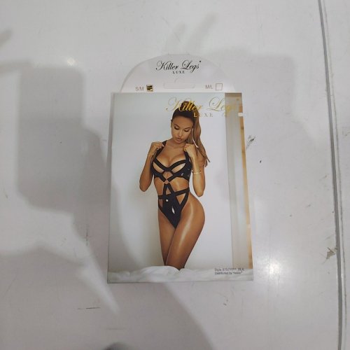 WOMENS KILLER LEGS LUXE BODYSUIT LINGERIE - SMALL - BLACK (STYLE: 819JY011_BLK) image 2