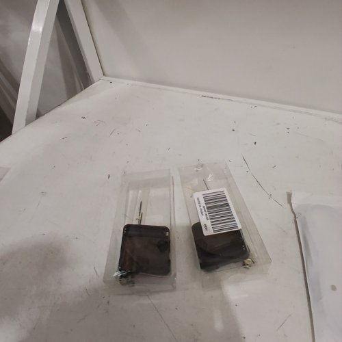 2 WALL-CLOCK MOVEMENT MECHANISMS WITH HANDS - BATTERY OPERATED REPAIR PARTS FOR SMALL CLOCKS image 2