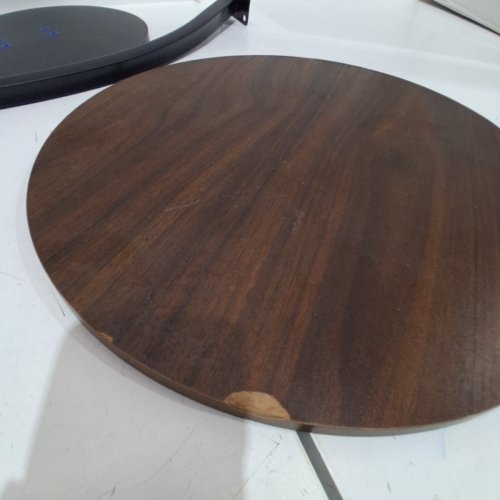 C-SHAPED ACCENT TABLE - 25" - BROWN/BLACK image 4