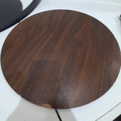 C-SHAPED ACCENT TABLE - 25" - BROWN/BLACK image 5