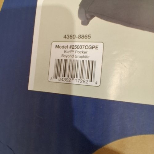 MAXI-COSI KORI FOLDABLE ROCKER WITH STATIONARY FEET - CLASSIC GRAPHITE (MODEL: 25007CFCR) image 2