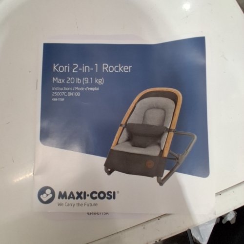 MAXI-COSI KORI FOLDABLE ROCKER WITH STATIONARY FEET - CLASSIC GRAPHITE (MODEL: 25007CFCR) image 4