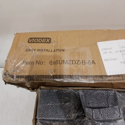 6PK VIODEX HEAVY DUTY U-SHAPED FENCE POST HOLDER BRACKET - 5.7" - BLACK (MODEL: 6 X 6UMZDZ-B-6A) image 6