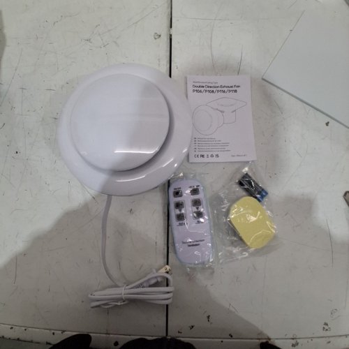 RUBBUL DOUBLE DIRECTION EXHAUST FAN - 120 V, 2-10W - WHITE (MODEL: P108A) image 4