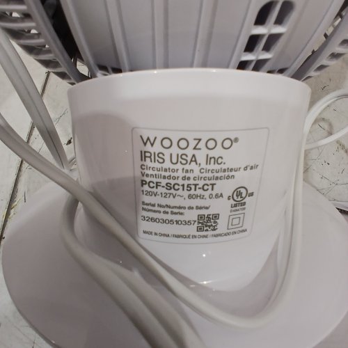 IRIS WOOZOO 5-SPEED OSCILLATING GLOBE FAN - 82FT RANGE - WHITE (MODEL: PCF-SC15T-CT/2354207) image 5