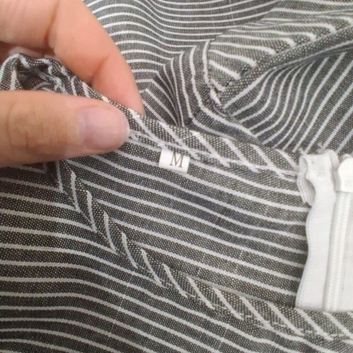 WOMENS STRIPED SLEEVELESS SUMMER DRESS WITH POCKETS - MEDIUM - GREY STRIPES image 3