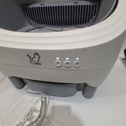 CITYLIFE OPEN TOP AUTOMATIC LITTERBOX - 27.5LBS MAX - GREY/WHITE (MODEL: PE096W1) image 2