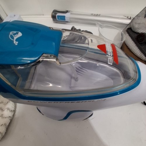 BISSELL 3-IN-1 POWERFRESH SLIM STEAM MOP CLEANER WITH ACCESSORIES TOOLS - BLUE/WHITE - (MODEL: 2075B) image 7