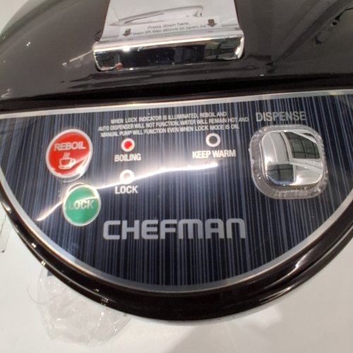 CHEFMAN ELECTRIC HOT WATER POT URN - 5.3L - SILVER - (MODEL: RJ16-LOCK) image 2