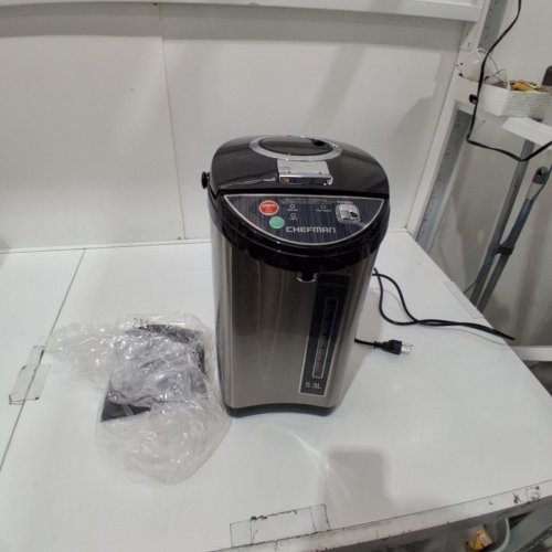 CHEFMAN ELECTRIC HOT WATER POT URN - 5.3L - SILVER - (MODEL: RJ16-LOCK) image 3