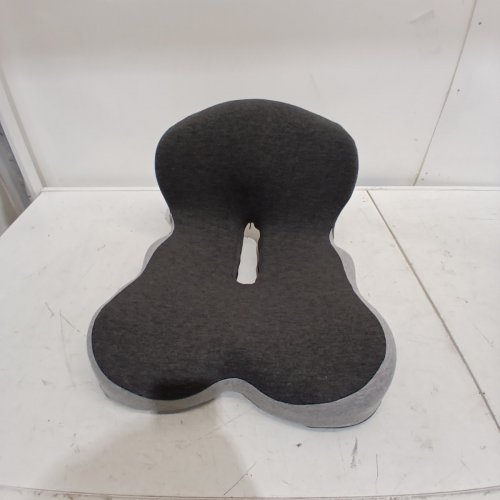 PALASHOP ORTHOPEDIC CUSHIOON SEAT WITH LUMBAR SUPPORT - 17.3" X 16.5" X 12.5" - GREY image 3