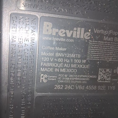 BREVILLE NESPRESSO VERTUO POP+ DELUXE COFFEE & ESPRESSO MACHINE - MATTE BLACK/GOLD (MODEL: BNV125MTB1BUC1) image 8