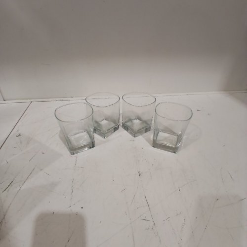 4PK LIBBEY CUBIST DOUBLE-OLD-FASHIONED GLASS - 12OZ - GLASS image 3