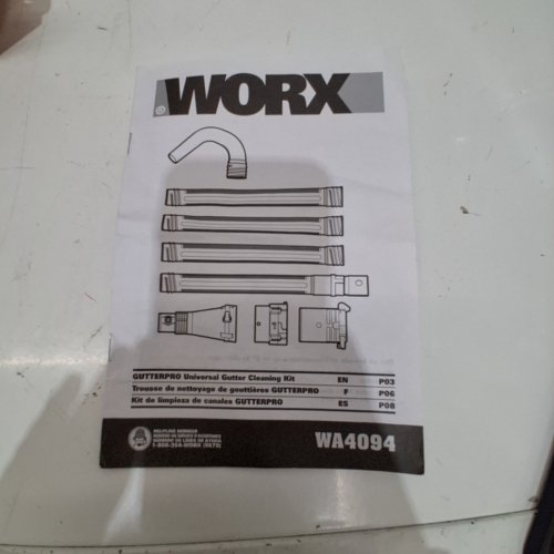 WORX GUTTER PRO UNIVERSAL GUTTER CLEANING KIT - 11FT (MODEL: WA4092) image 3