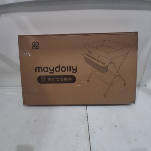 MAYDOLLY 3-IN-1 FOLDING DIAPER CHANGING TABLE CARE STATION WITH WHEELS - GREY (MODEL: N-221B) image 4