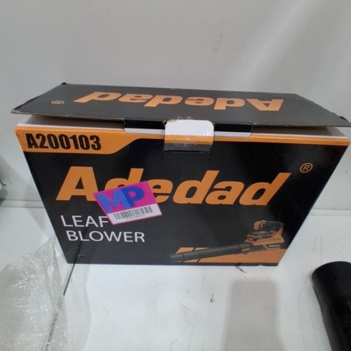 ADEDAD CORDLESS LEAF BLOWER WITH BATTERY & CHARGER - 470CFM - ORANGE/BLACK (MODEL: A200103 ) image 4