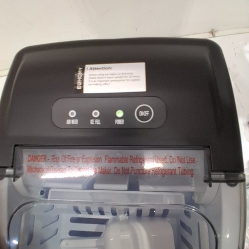 EUHOMY COUNTERTOP ICE MAKER - MAKES 26LBS/DAY - BLACK (MODEL: IM-06D) image 2