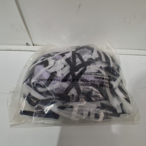 2PC GIRL'S ZOMBIE FEARLEADER COSTUME WITH POM-POMS - SMALL (4-6) - BLACK / PURPLE image 4