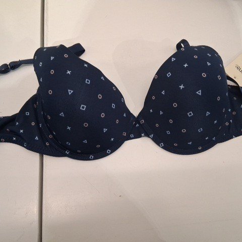 WOMEN'S GEORGE T-SHIRT BRA - SIZE 36C - NAVY image 2