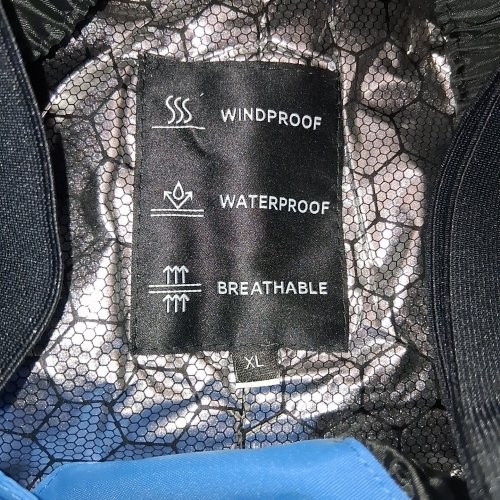 WINDPROOF WATERPROOF BREATHABLE SNOW PANTS - EXTRA LARGE - BLUE image 3