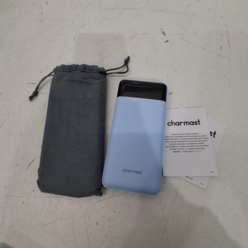 CHARMAST4-IN-1 PORTABLE COMPACT POWERBANK - WITH BUILT-IN USB-A USB-C/ LIGHTNINGMICRO USB CABLES - 10,000MAH- LED BATTERY DISPLAY - BLUE (MODEL: W1148) image 3