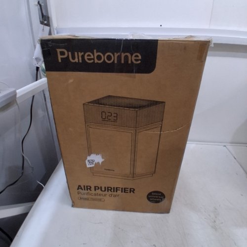 PUREBORNE AIR PURIFIER WITH LED LIGHT - 3600FT - OFF WHITE (MODEL: PB6866) image 5