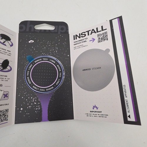 OHSNAP! SNAP 4 LUXE EXPANDING MAGSAFE PHONE GRIP AND STAND - CRUSHED ORCHID image 2