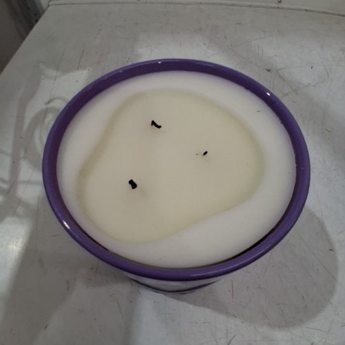 NATURE'S MARK SCENTED CANDLE - SALTED LAVENDER & PATCHOULI - 1.58 KG (56 OZ.) - PURPLE (MODEL: 1901834) image 3