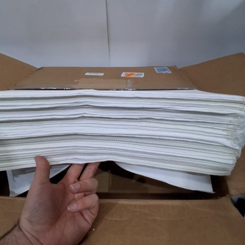 100PK WINSTON INDUSTRIES FRYER OIL PAPER FILTER - 18.5" X 20.5" X 1.375" - WHITE image 4