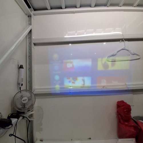 KONSOEFULY HOME THEATER PORTABLE MINI PROJECTOR - 1080P - 53W - 200" MAX - WHITE (MODEL: Q5) image 2