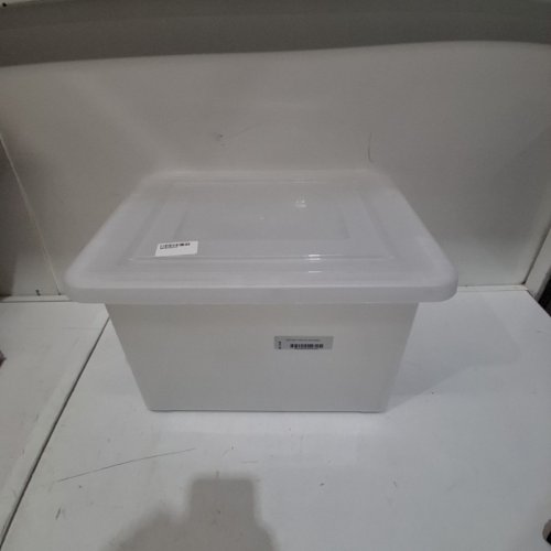 PLASTIC STORAGE BIN WITH LID - 5L - CLEAR image 2