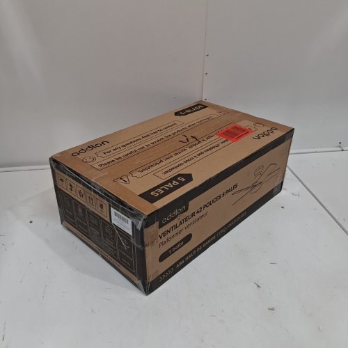 ADDLON LOW PROFILE BLADE INDOOR CEILING FAN - 42" / 120V - BLACK - (MODEL: KFM42PLY5B01R1-CA) image 3