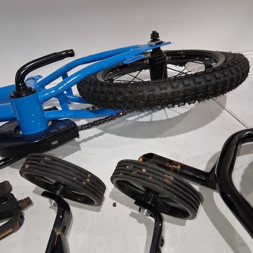 KIDS NAIPO 14" BIKE WITH TRAINING WHEELS - BLUE - (MODEL: KB-WY014) image 3