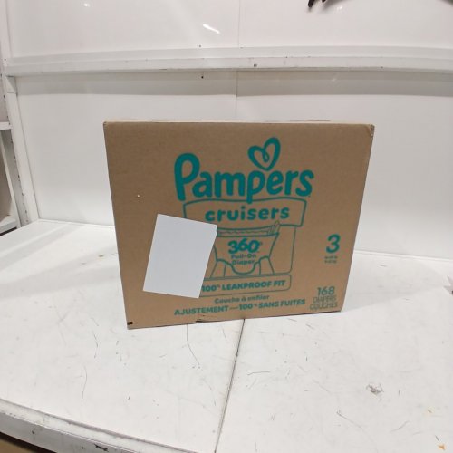 168PK PAMPERS CRUISERS DISPOSABLE BABY DIAPERS - SIZE 3 (16-28LBS) image 2