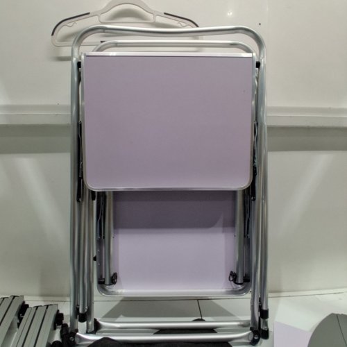 OUTDOOR CAMPING KITCHEN WINDSHIELD - 69" X 19" X 69" - PURPLE/SILVER (MODEL: BSCK-1 T2910) image 2