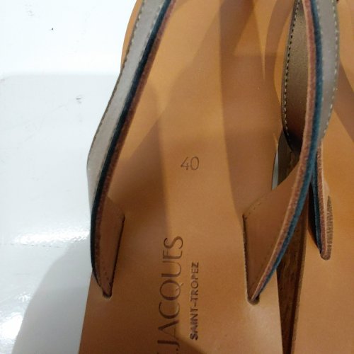 WOMEN'S K.JACQUES ST TROPEZ TEYA WEDGE THONG SANDALS - 10 - BRONZE (STYLE: TEYA) image 6