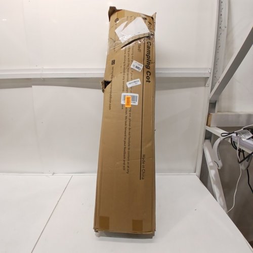 OVERMONT EXTRA WIDE PORTABLE CAMPING COT - 28" X 75" X 14" - BLACK image 4