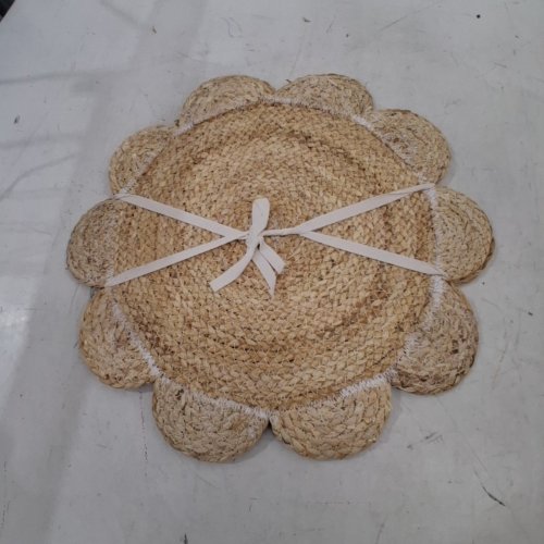 2pk HOMETRENDS WOVEN CORN HUSK PLACEMAT - 15" - NATURAL (MODEL: 90102.WM22.02) image 2