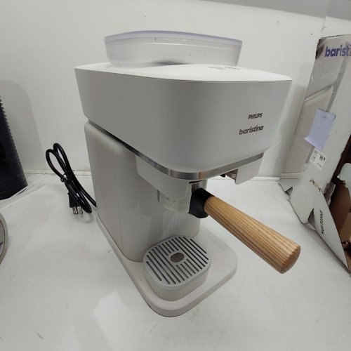 PHILIPS BARISTINA AUTOMATIC ESPRESSO MACHINE WITH BUILT-IN GRINDER - WHITE (MODEL: BAR302/20) image 3