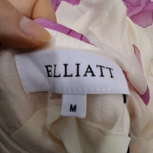 WOMEN'S ELLIAR ROVA TIERED GOWN DRESS - MEDIUM - PINK/CREAM (STYLE: EC6032606) image 4