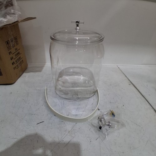 SHOWERORO PLASTIC JAR DISPENSER JAR WITH CARRY HANDLE - 3L - CLEAR image 2