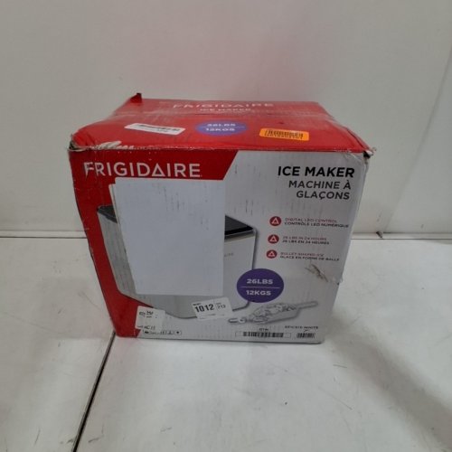 FRIGIDAIRE RETRO FREESTANDING BULLET SHAPED ICE MAKER - 26 LBS - WHITE (MODEL: EFIC513-WHITE) image 7