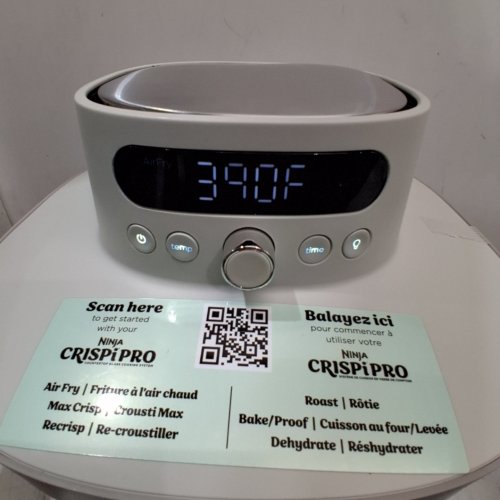 NINJA CRISPI PRO 6-IN-1 GLASS AIR FRYER - 2.5QT - BONE (MODEL: AS101CLG) image 2