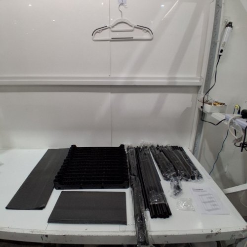 SONGMICS FREESTANDING CLOSET ORGANIZER, CLOTHES RACK, PORTABLE WARDROBE - BLACK MODEL: RYG24BK image 2