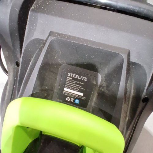 STEELITE CORDLESS ELECTRIC LAWN MOWER - 5-POSITION HEIGHT ADJUSTMENT WITH 8 GALLON GRASS BAG - BATTERY AND CHARGER INCLUDED - 13'' - 21V - ( MODEL: ‎DG500 ) image 2