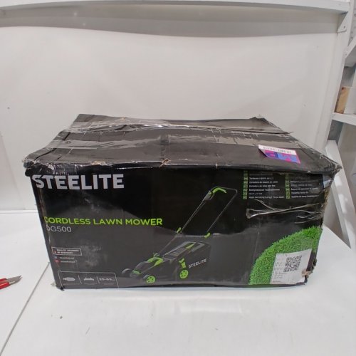 STEELITE CORDLESS ELECTRIC LAWN MOWER - 5-POSITION HEIGHT ADJUSTMENT WITH 8 GALLON GRASS BAG - BATTERY AND CHARGER INCLUDED - 13'' - 21V - ( MODEL: ‎DG500 ) image 6