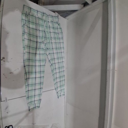 WOMEN'S GEORGE PLAID PAJAMA PANTS - LARGE - LIGHT GREEN image 2