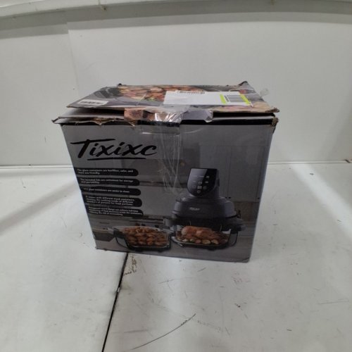 TIXIXC DUAL BASKET AIR FRYER - 120 V, 1500W, 4 QT + 6 CUP - BLACK (MODEL: AF-40) image 5