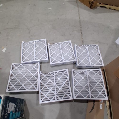 6PK AEROSTAR MERV 8 PLEADED FURNACE AIR FILTERS, 20" X 20" X 4" - WHITE (MODEL: AP80S.042020-6) image 3