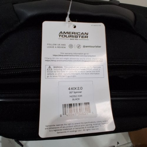 AMERICAN TOURISTER KIX 2.0 SOFTSIDE CARRY ON SPINNER SUITCASE - 20" - BLACK image 2